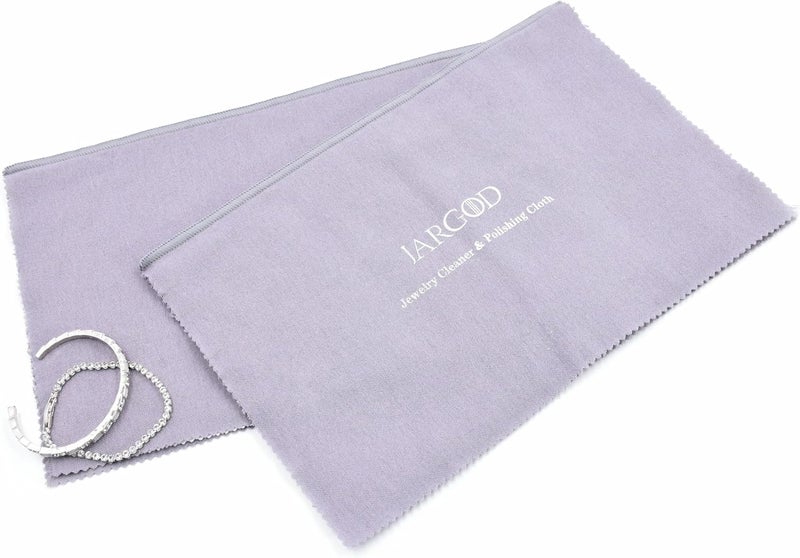 JARGOD Jewelry Polishing Cloth Jewelry Cleaning Cloth Silver Cleaning Cloth Made with Cotton 11" X 14" inches for Cleaning Gold, Silver and Platinum Jewelry. (Pack of 2) - Image 2